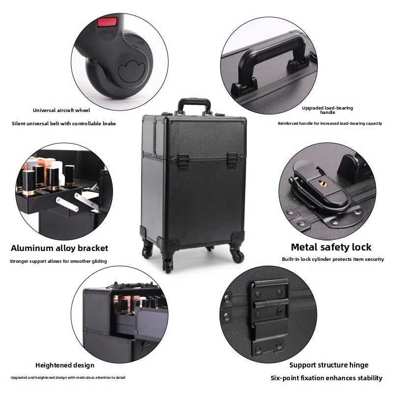 Rolling Cosmetic Luggage Organ - Beauty & Makeup Katia Di Paola 评论和价格